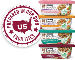 Beneful Purina High Protein Wet Dog Food Variety Pack, Prepared Meals & Chopped Blends - (16) 10 oz