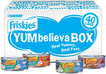 Purina Friskies Wet Cat Food Variety Pack, YUMbelievaBOX YUM-Sational Treasures - (40) 5.5 oz. Pull-Top Cans