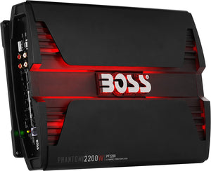 BOSS Audio Systems PF2200 Phantom 2200 Watt, 4 Channel, 2 4 Ohm Stable Class AB, Full Range